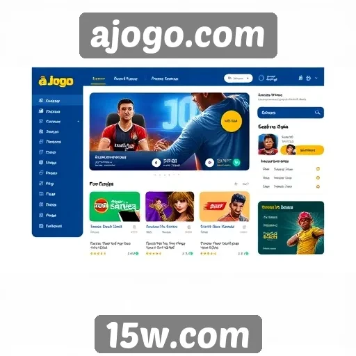 Explorando a interface do usuário do site ajogo.com